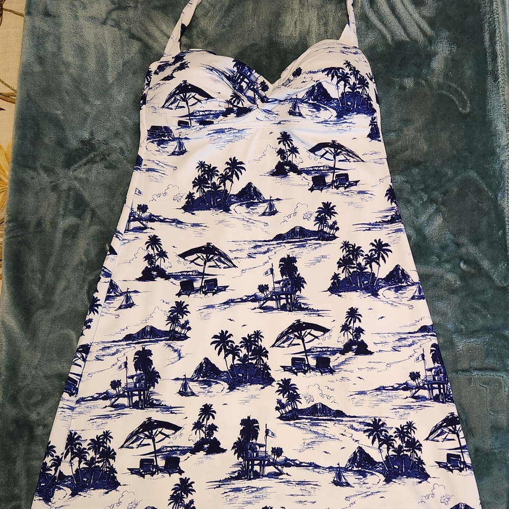 Tommy Bahama Ladies Sundress in Blue and White